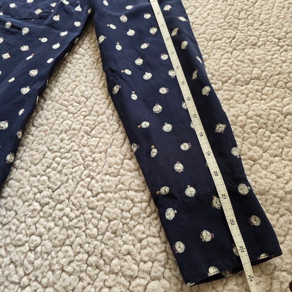 J. Crew Silk Blouse with Clock Print Size 10 - Picture 11 of 12